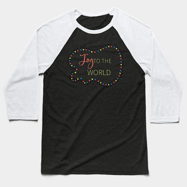 Joy To The World Baseball T-Shirt by SWON Design